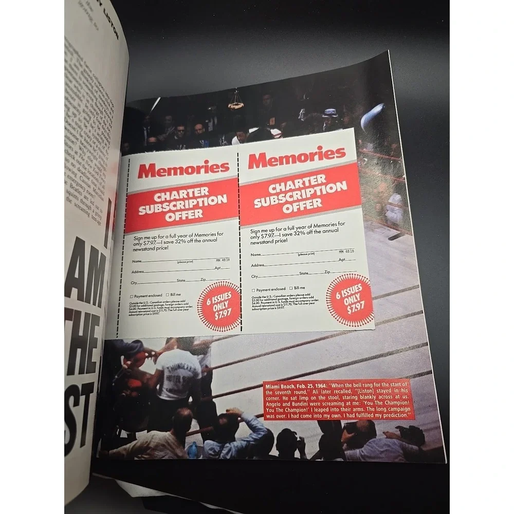 Memories Magazine Feb/March 1989 First Issue Ingrid Bergman Cassius Clay Vintage